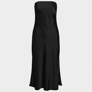 XL Wilfred Aritzia satin long strapless dress